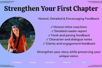 critique the first chapter of your novel