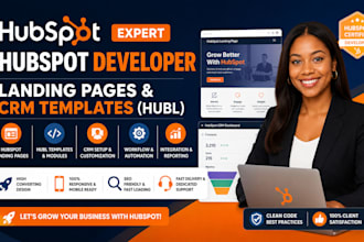 be your hubspot developer, landing pages and crm templates hubl