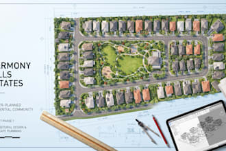 design real  estate land development plans, urban subdivision layouts