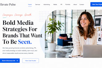 build squarespace advertising agency website media agency pr agency website