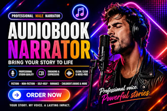 be your professional audiobook narrator and voice artist
