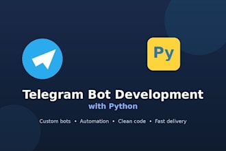 build a custom telegram bot with python