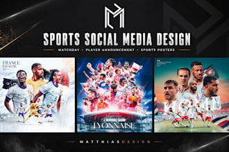 design professional sports social media graphics