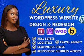 design or redesign luxury wordpress website for any business