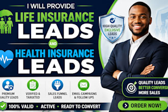 provide life insurance leads and health insurance leads