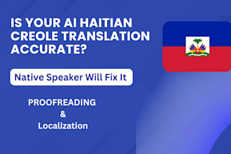 review and localize your ai generated haitian creole translation