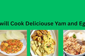 prepare delicious yam and egg