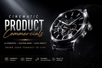 create cinematic ai product commercials