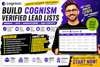 build cognism verified lead lists germany dach manufacturing emea contacts
