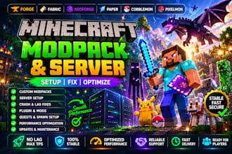 create fix optimize modpack minecraft forge cobblemon palworld server setup menu