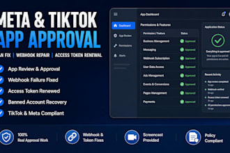 fix ban whatsapp graph API meta app approval tiktok webhook access token expired