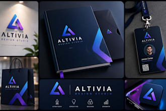 do business logo design and branding kit or brand identity guidelines