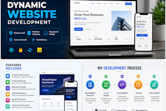 build dynamic website with firebase and domain