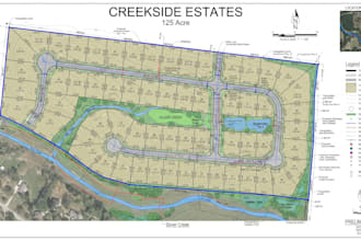 prepare topographic map site plan subdivision layouts and cadastral maps