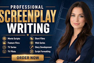 write movie script, screenwriting feature film script screenplay, TV script
