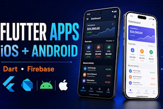 build a flutter app for ios and android with firebase