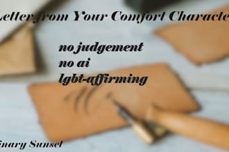 write a letter from your comfort character