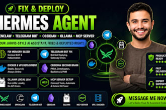 fix deploy hermes agent openclaw obsidian telegram bot mcp vps ollama server
