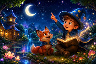illustrate children book illustration, story book illustration, kids story