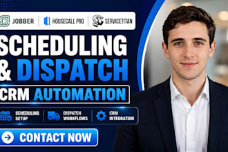 do jobber housecall pro servicetitan scheduling dispatch crm automation