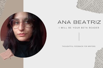 beta read your book and provide honest, thoughtful feedback