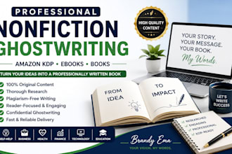 professionally ghostwrite your ebook