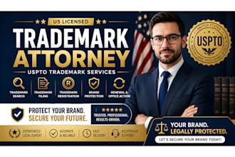 be your US licensed trademark attorney, uspto trademark