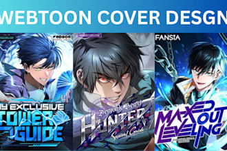 design webtoon cover manga cover light novel cover webcomic webnovel cover