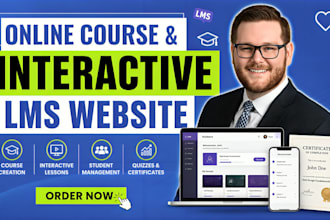 do online course on talentlms, graphy, moodle, course content and wordpress lms