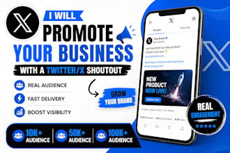promote website, do twitter shoutout, share link to 60m usa uk, ig, fb audience