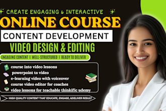 turn your course into professional video lessons with voiceover