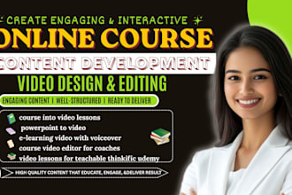turn your course into professional video lessons with voiceover
