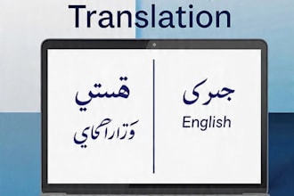 do urdu typing, data entry and english to urdu translation