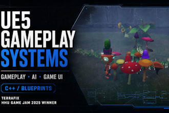 fix or debug your unreal engine 5 blueprint, gameplay and game ai