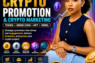 do crypto promotion, crypto marketing, token, meme coin, nft, web3 promotion