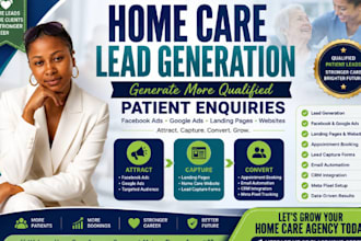 home care leads website elderly care healthcare logo senior care home care leads