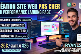 code a high performance custom landing page