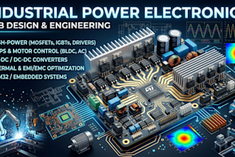design industrial power electronics pcb, smps and motor control circuit