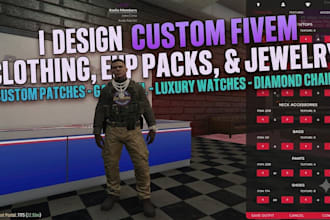 fivem clothing, eup mc kutties vests chains for fivem roleplay servers