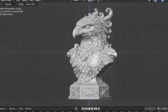 create high quality 3d model, design for 3d printing