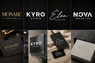 design a minimalist typographic logo for your brand