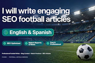 write engaging football articles for your blog