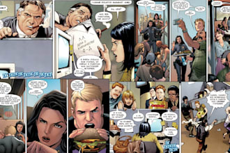 do comic book illustration graphic novel comic artist comic strip comic page art
