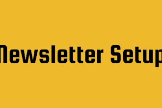 design branded newsletter setup newsletter account