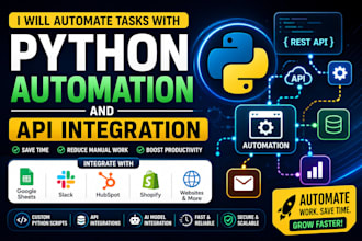 automate tasks with python scripts and API integration