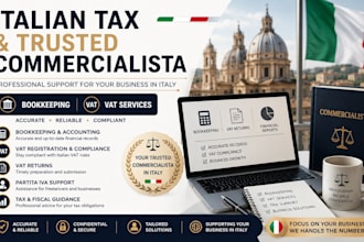 be your italian tax and trusted commercialista for bookkeeping and vat in italy