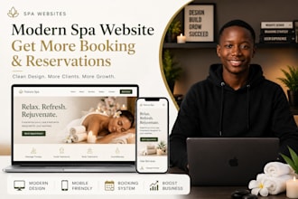 do website design and web development for modern beauty salon website design