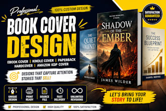 professional book cover design for amazon KDP kindle and print books