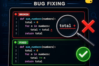 debug and fix your python script