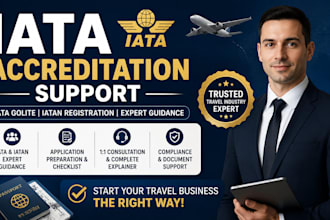 help you apply for iata accreditation and iatan travel agency registration